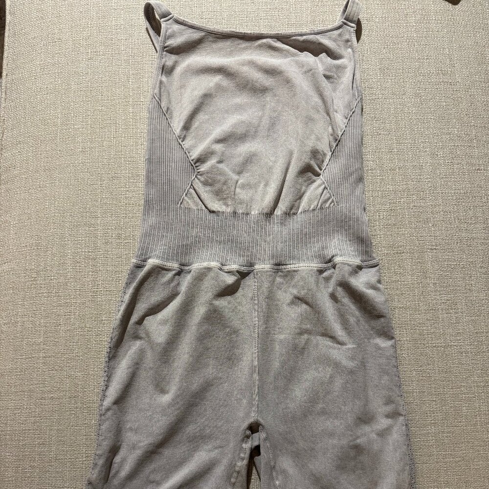 Free People Movement - It Takes Two Runsie in a stonewashed gray